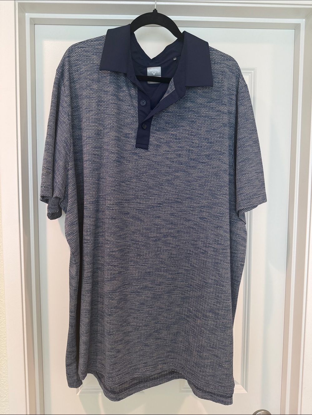Callaway Men's Navy Blue Short-Sleeve Polo Shirt
